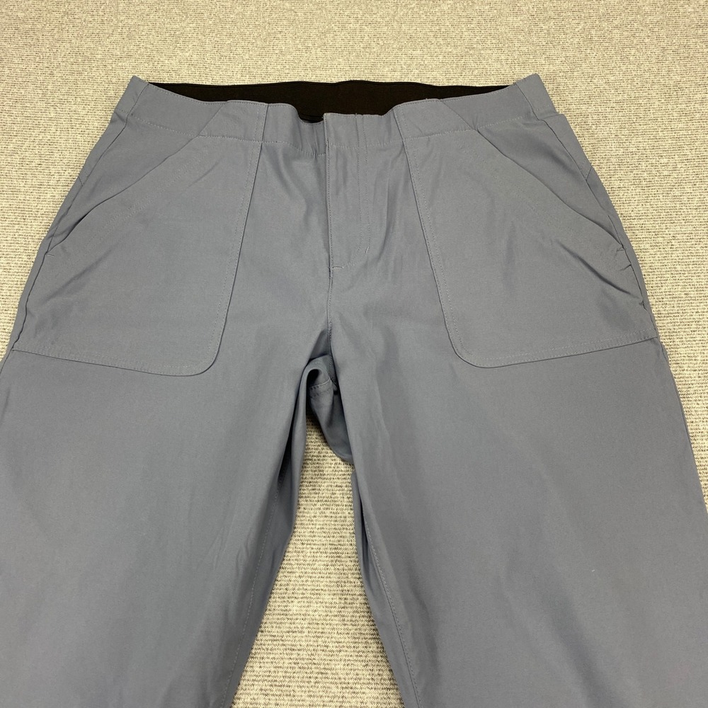 Eddie Bauer Horizon Straight Ankle Pants Womens 12 Blue Gray Hiking Travel - Picture 12 of 16
